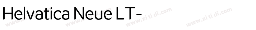 Helvatica Neue LT字体转换